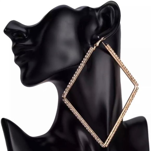 Jewelry - Oversized Big Square Hoop Earrings